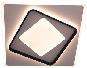 Plafoniera LED LULU' nero IP20 cct da bianco caldo a bianco freddo con regolazione di temperatura, 5550 lumen