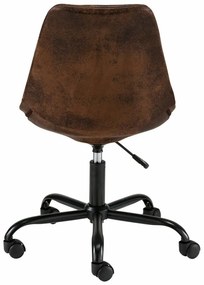 Sedia da ufficio marrone su ruote Dennis - Støraa