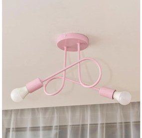Plafoniera OXFORD 2xE27/15W/230V rosa