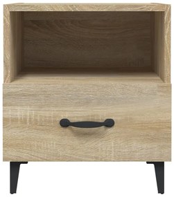 Comodini 2 pz rovere sonoma in legno multistrato