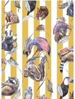 House of Hackney Carta da parati Hackney Empire - Ochre Stripe