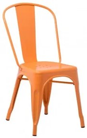 Confezione da 2 sedie impilabili LIX Arancione Zafferano - Sklum