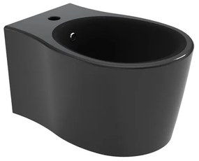 Bidet sospeso nero lucido soft OLYMPIA CERAMICA L 36 x H 31 x P 55 cm
