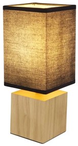 Globo 21628B - Lampada da tavolo VALENTINO 1xE27/7W/230V nero/marrone