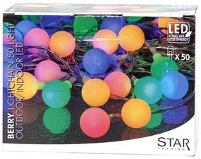 Catena luminosa colorata Partylights , lunghezza 7,35 m Berry - Star Trading