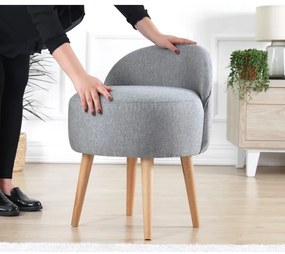 Poltroncina per bambini NIKI Ø 46 cm grigia