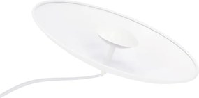 Lampadario LED bianco con paralume in metallo Lund – Candellux Lighting