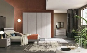 Camera completa online, finitura Calce e Grigio londra