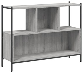 Libreria grigio sonoma 102x28x77,5 cm in legno multistrato