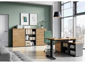 Mobile in rovere naturale antracite 80x120 cm Agenda - Germania