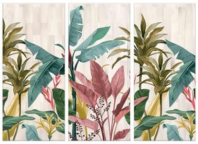 Quadro su tela Banana leaves, multicolore 150 x 100 cm