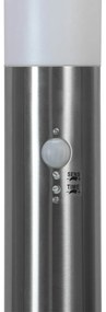 Paletto da giardino con Sensore Movimento 1m in Acciaio Inox E27 Colore Inox