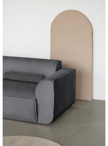 Divano angolare componibile grigio (con penisola a sinistra) Flex Felix – Miuform