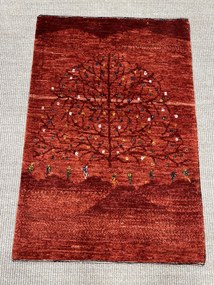 Loribaft Tappeto persiano 60 x 90 Rosso (Iran) Annodato A Mano