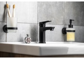 Aqualine - Rubinetto del lavandino LOTTA opaco nero