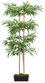 Albero Bambù Artificiale 988 Foglie 150 cm Verde