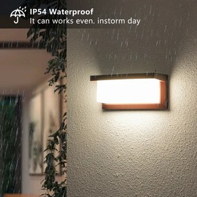 Brilagi - Applique da parete per esterni BRICKY 1xE27/60W/230V marrone IP54