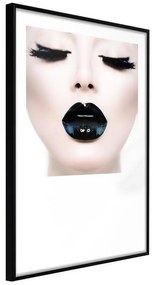 Poster  Black Lipstick  Cornice Quadri Cornice nera, Larghezza x Altezza Home decor 20x30