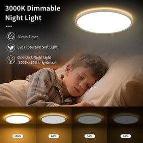 Brilagi - Lampada LED dimmerabile ULTRA SLIM 18W 230V Ø30 cm bianco + DO