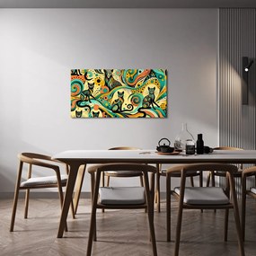 Quadro su tela – Gatti colorati