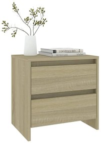 Comodini 2 pz Rovere Sonoma 45x34,5x44,5 cm in Truciolato