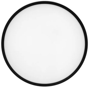 Ecolite WMAT300/HF-15W/CR - Plafoniera LED con sensore LED/15W/230V nero