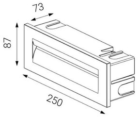 LED2 - Lampada LED da incasso da esterno STEP IN LED/8,5W/230V IP65