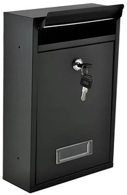 Cassetta postale 21,7x32 cm nera