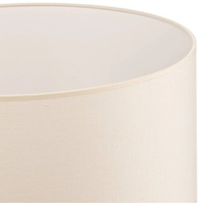 Paralume Roller in cotone ecru Ø50cm altezza 24cm Duolla, Crema / Ambra, Tessuto / Stoffa / Seta