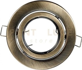 Struttura incasso reflex orientabile bronzo 10x10cm in metallo