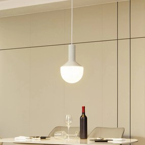 Lampada a sospensione Florine Lucande, dimmerabile, Alluminio / Grigio / Zincato, Soggiorno / Sala da pranzo, Ceramica, Design, Lampada a sospensione