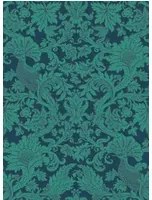 Cole & Son Carta da parati Balabina - Jade & Midnight Blue