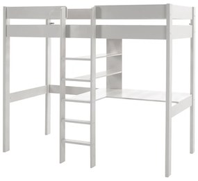 Letto bianco rialzato per bambini 90x200 cm Pino - Vipack