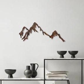 Decorazione da muro 45x70 cm montagne metallo