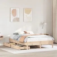 Letto senza Materasso 160x200 cm in Legno Massello di Pino 3301704