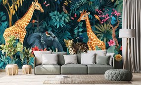 Carta da parati – Animali della giungla