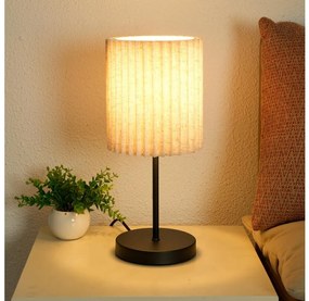 Brilagi - Lampada da tavolo NORDIC WAVE 1xE27/15W/230V lino/nero