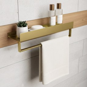 Mensola da bagno SF01 45cm gold brush