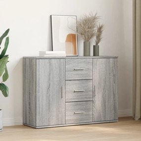 Credenza grigio sonoma 90,5x29,5x65 cm in truciolato