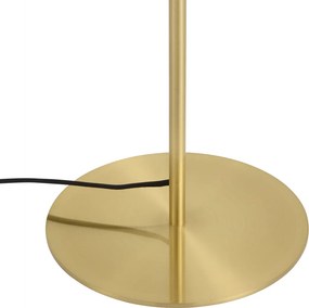 Art Deco vloerlamp messing met amber glas 5-lichts - Ryan