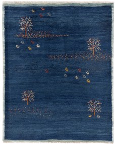 Gabbeh Tappeto persiano 150x190 Blu (Iran) Annodato A Mano