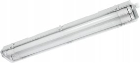 Apparecchio fluorescente tecnico LED T8, 2x G13, 10W, 230V, 6000K, 60 cm, IP65, bianco