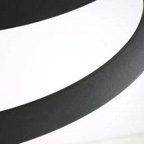 Lampadario LED a sospensione con filo TANGO LED/44W/230V 4000K diametro 60 cm nero