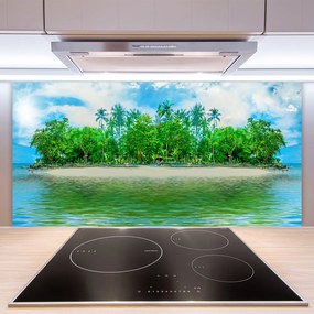 Pannello cucina paraschizzi Paesaggio dell'isola di mare 100x50 cm