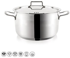 Casseruola in acciaio inox con coperchio Anett, 6,2 l - Orion