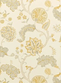 Sanderson Tapete Palampore - Silver/ Gold