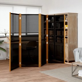 Paravento A 4 Pannelli Nero 280x180 Cm /