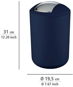 Cestino blu scuro Blu scuro L Brasil - Wenko