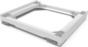 Meliconi 656146 - Base antivibrazioni per lavatrice con ruote estraibili, 61 cm, bianca
