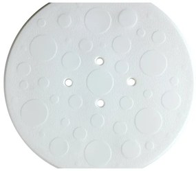 WENKO 1792921100-Sgabello SECURA 45,5x45,5 cm bianco/argento/grigio